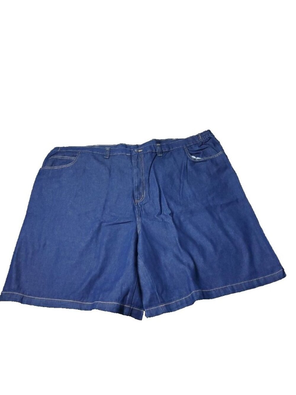 Liberty Blues Jean Shorts Mens 56 Big Tall Denim Blue Jorts Elastic Cotton y2K